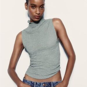 Textured Sleeveless Top